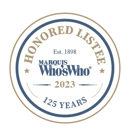 Marquis Who's Who Honored Listee 2023 — 125 Years