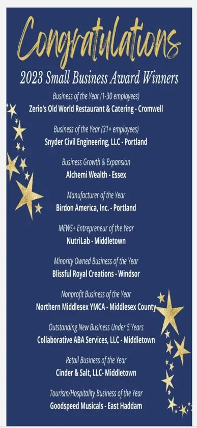 Congratulations 2023 Small Business Award Winners — Outstanding New Business Under 5 Years: Collaborative ABA Services, LLC, Middletown